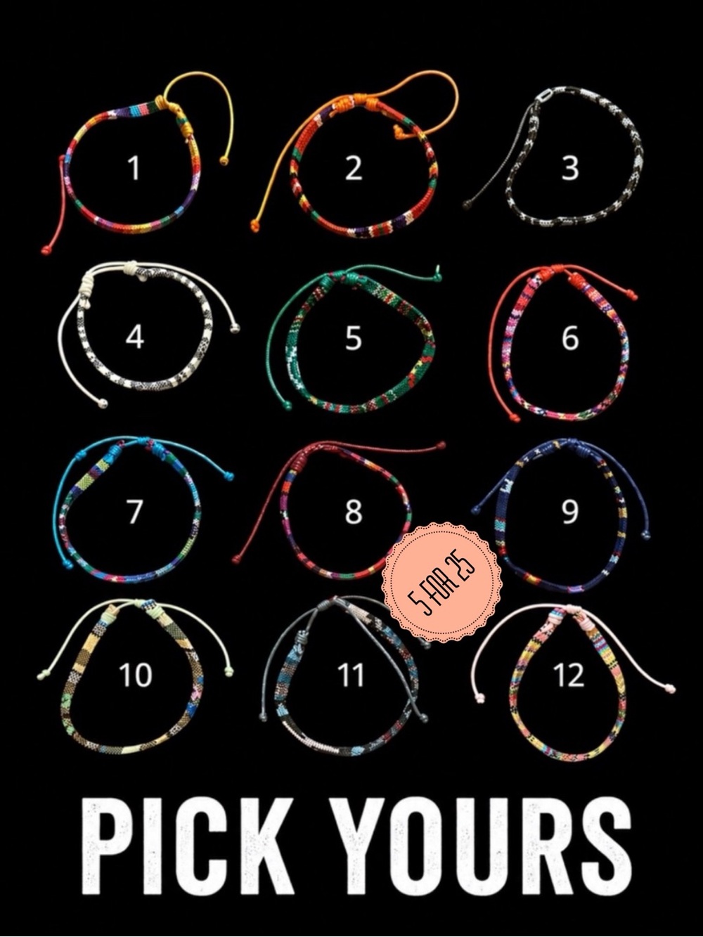 Boho Friendship Bracelet Adjustable Woven Pick Your Color 1-12